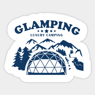 Glamping Dome Luxury Camping Sticker